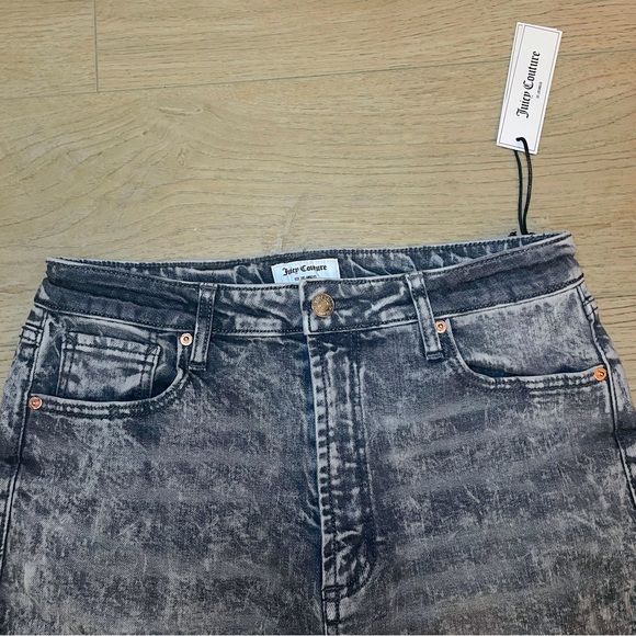 (New with Tags) Juicy Couture Venice Straight Leg Jeans (Size: 31) Grey Marble - Picture 8 of 9